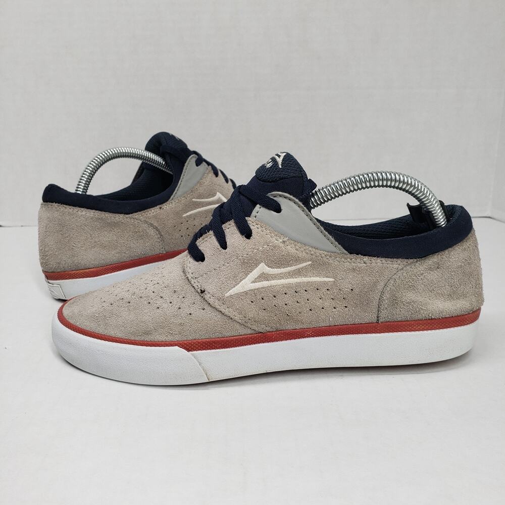 Lakai Fremont Skate Shoes Mens 6 Gray Suede Skateboarding Casual Fall Streetwear